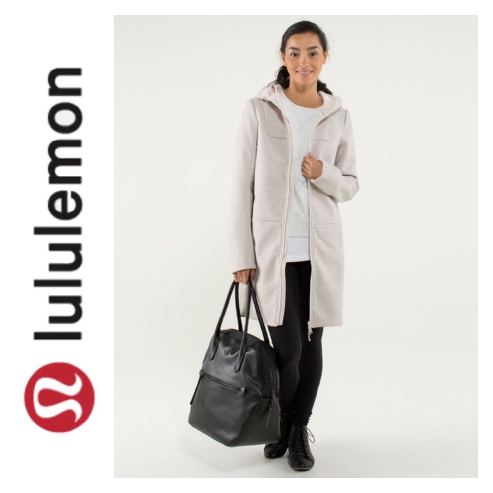 lululemon athletica Women's Cream Hooded Jacket